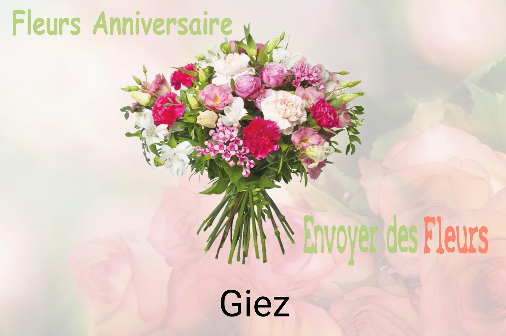 Bouquet de fleurs d’anniversaire livré à Giez